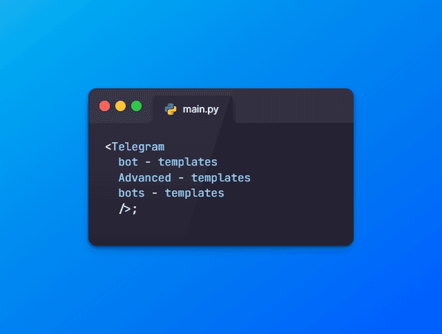 Telegram bot - Template